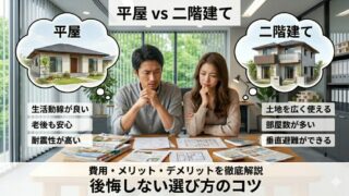 平屋と二階建ての違いとは？費用やメリットから選び方のコツまで徹底解説 