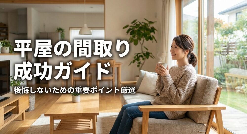 おしゃれで暮らしやすい平屋の間取りとは【家族構成別プラン付】